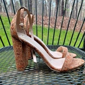 Lulus Cork Heels Size 7